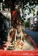 India: Seated Shiva Hindu street shrine, Sudder Street, Kolkata (Calcutta), West Bengal