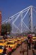 India: Taxis await custom near the Howrah Bridge and Howrah Railway Station, Kolkata (Calcutta), West Bengal